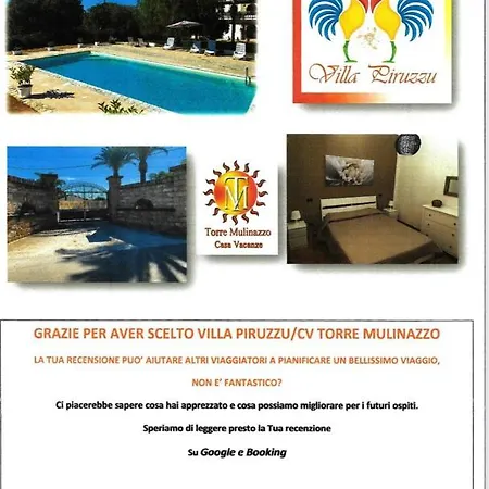 Homestay Piruzzu Cv Torre Mulinazzo App P Cinisi